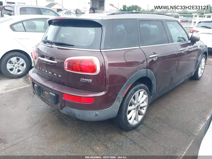 2017 Mini Clubman Cooper VIN: WMWLN5C33H2E33121 Lot: 45209682