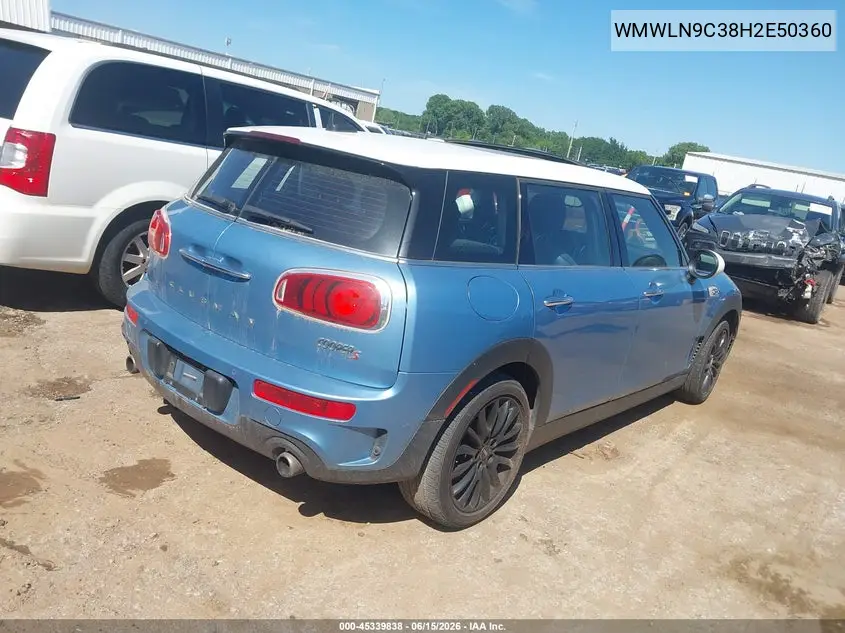 2017 Mini Clubman Cooper S VIN: WMWLN9C38H2E50360 Lot: 45339838
