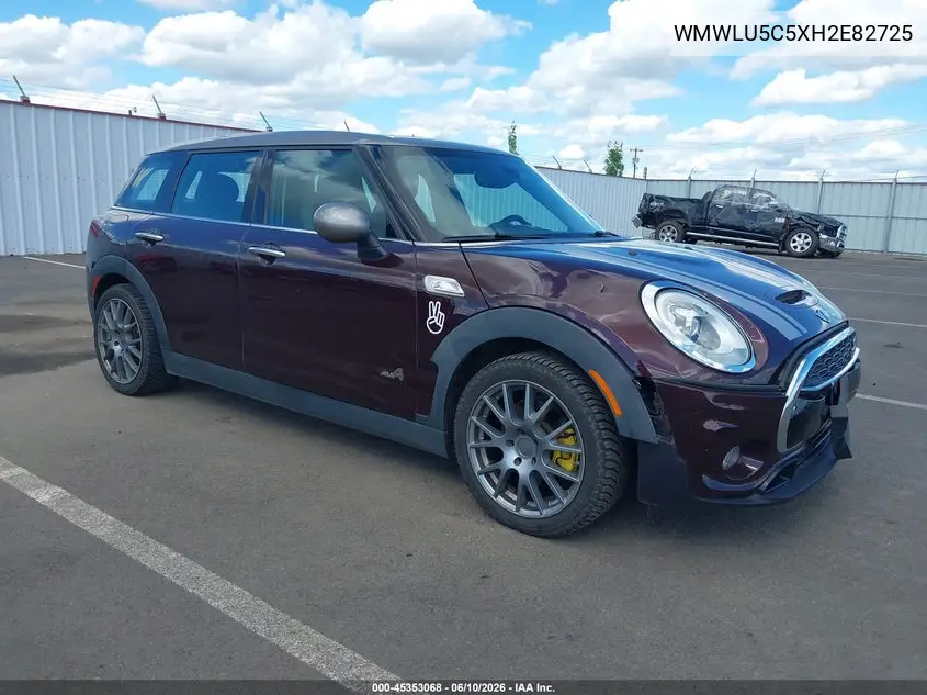 2017 Mini Clubman Cooper S VIN: WMWLU5C5XH2E82725 Lot: 45353068