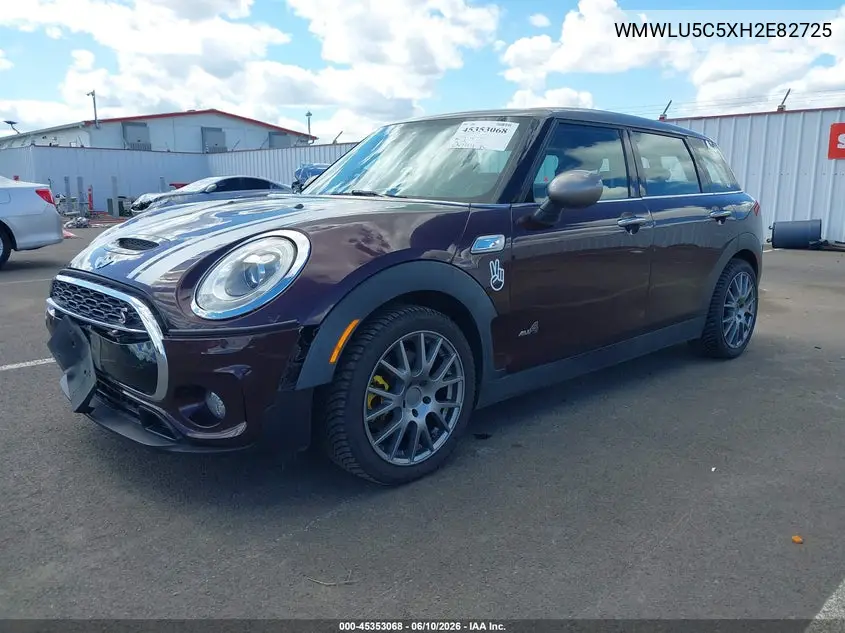 2017 Mini Clubman Cooper S VIN: WMWLU5C5XH2E82725 Lot: 45353068