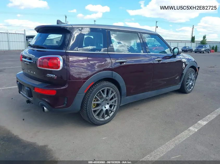 2017 Mini Clubman Cooper S VIN: WMWLU5C5XH2E82725 Lot: 45353068