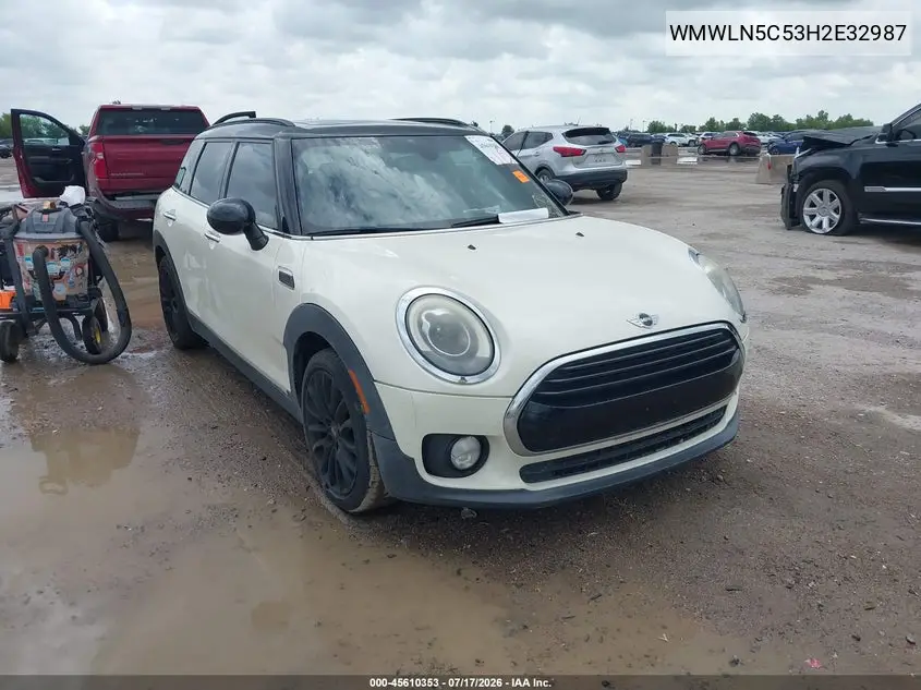 2017 Mini Clubman Cooper VIN: WMWLN5C53H2E32987 Lot: 45610353