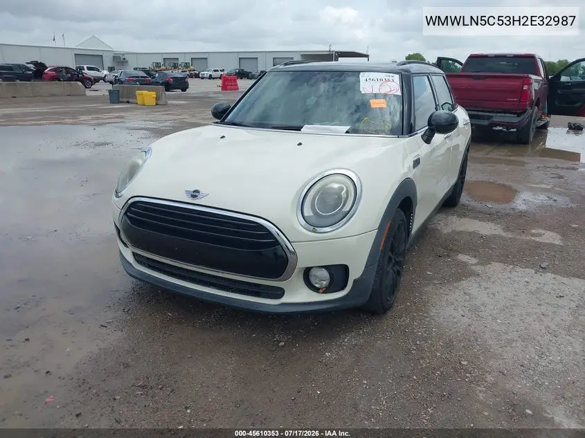 2017 Mini Clubman Cooper VIN: WMWLN5C53H2E32987 Lot: 45610353