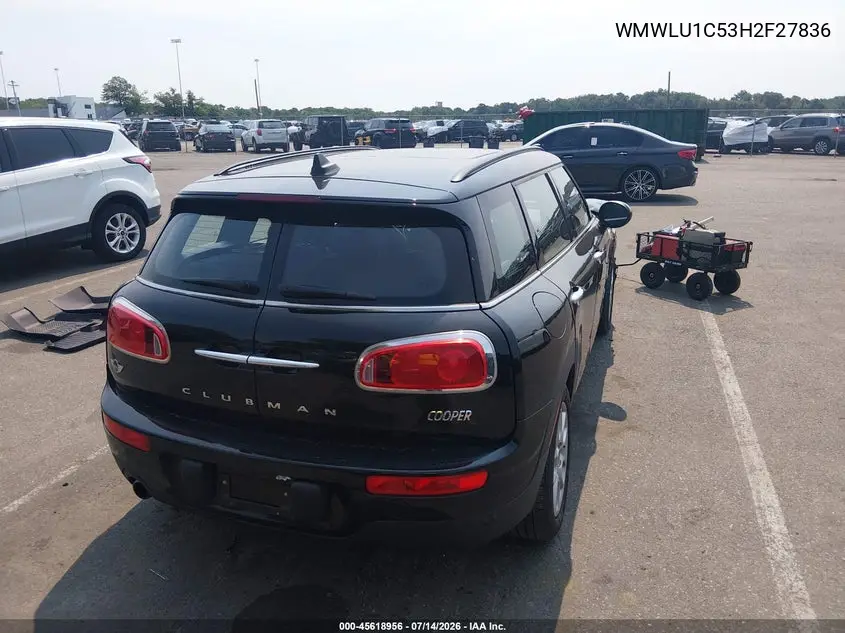 2017 Mini Clubman Cooper VIN: WMWLU1C53H2F27836 Lot: 45618956