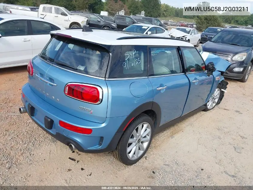 2018 Mini Clubman Cooper S VIN: WMWLU5C58J2G03211 Lot: 43313624