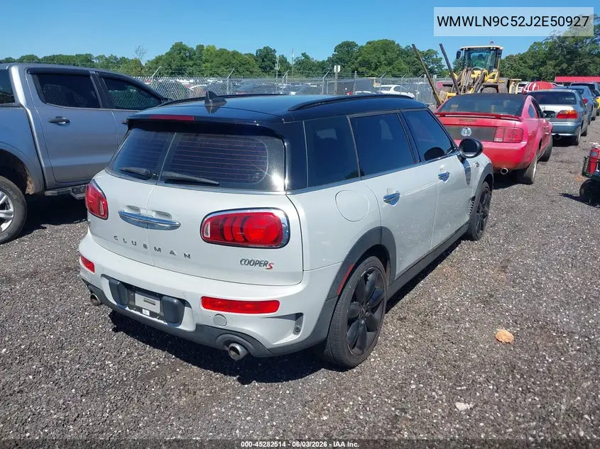 2018 Mini Clubman Cooper S VIN: WMWLN9C52J2E50927 Lot: 45282514