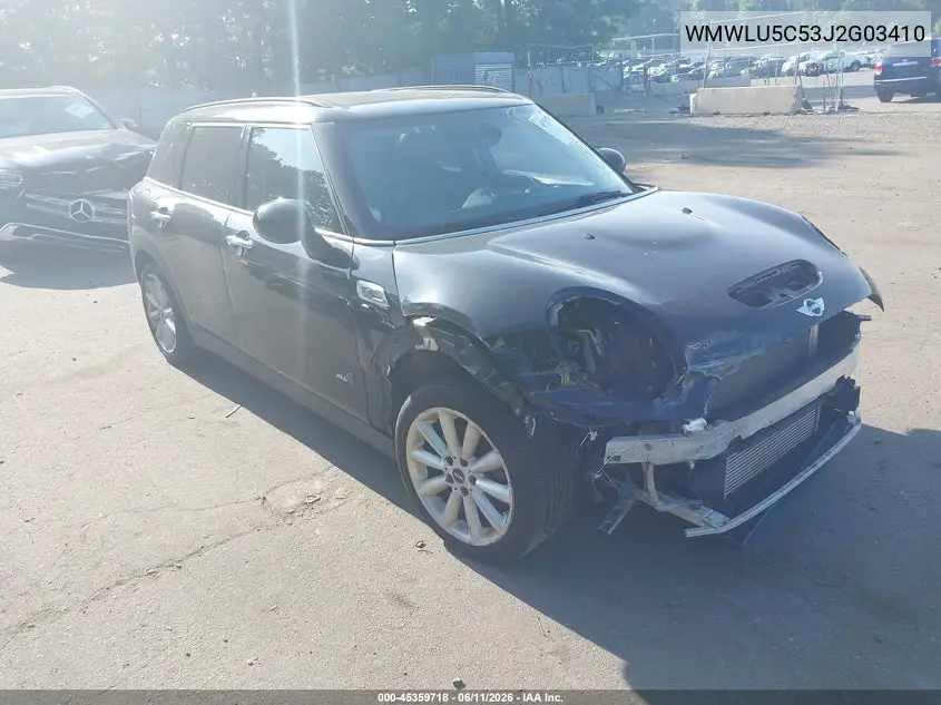 2018 Mini Clubman Cooper S VIN: WMWLU5C53J2G03410 Lot: 45359718