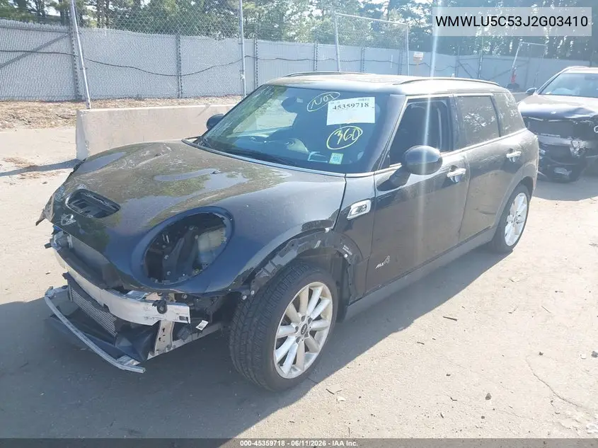 2018 Mini Clubman Cooper S VIN: WMWLU5C53J2G03410 Lot: 45359718