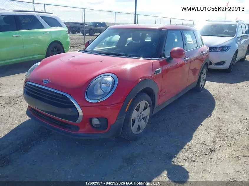 2019 Mini Clubman Cooper VIN: WMWLU1C56K2F29913 Lot: 12602157