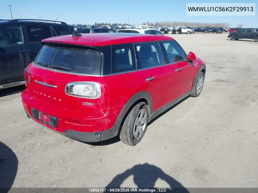 2019 Mini Clubman Cooper VIN: WMWLU1C56K2F29913 Lot: 12602157