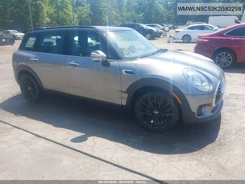 2019 Mini Clubman Cooper VIN: WMWLN5C53K2G82298 Lot: 45138085