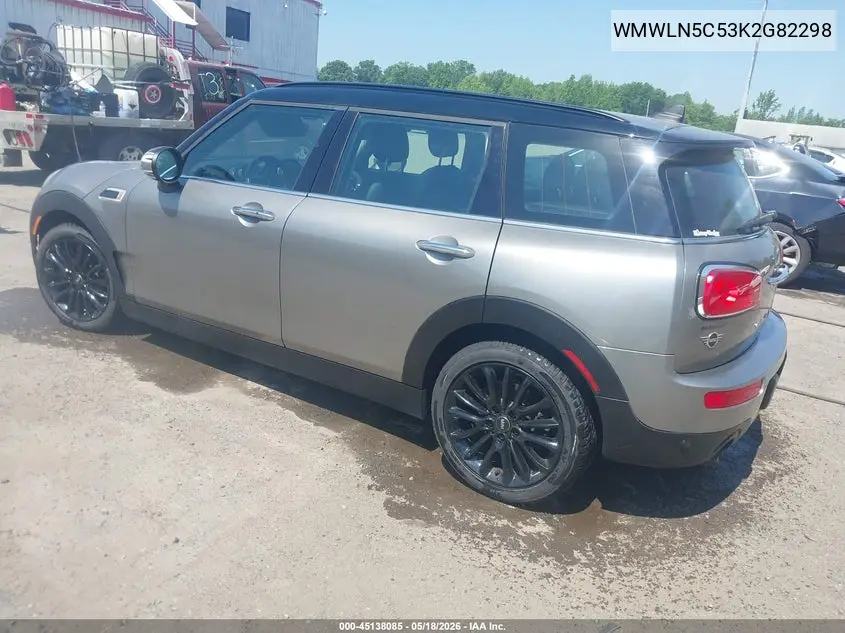 2019 Mini Clubman Cooper VIN: WMWLN5C53K2G82298 Lot: 45138085