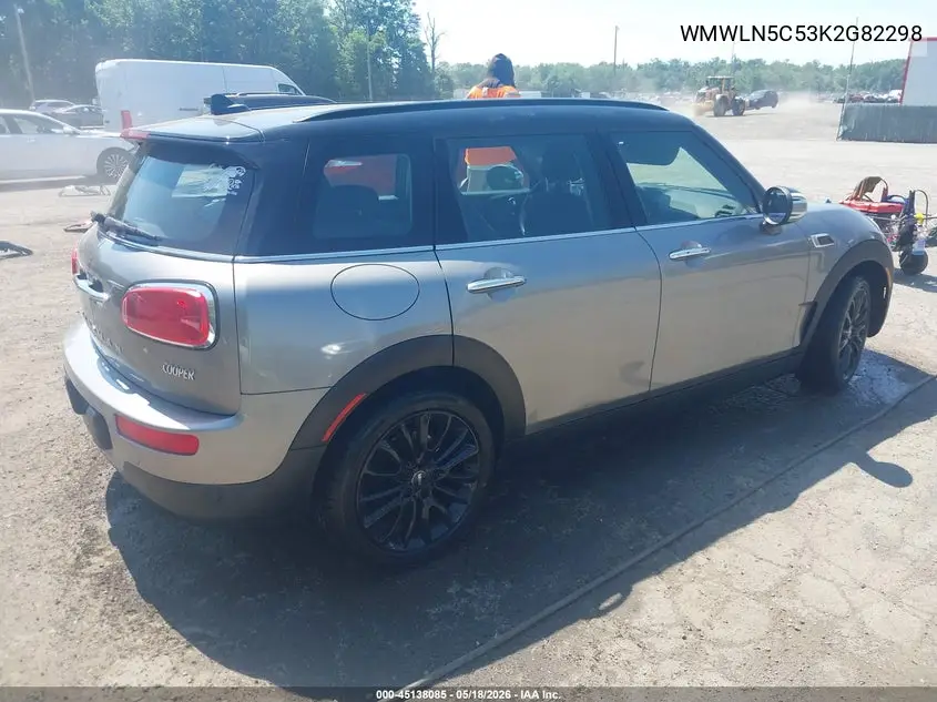2019 Mini Clubman Cooper VIN: WMWLN5C53K2G82298 Lot: 45138085