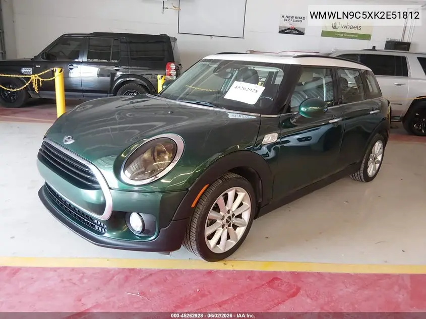 2019 Mini Clubman Cooper S VIN: WMWLN9C5XK2E51812 Lot: 45262928