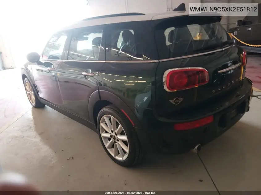 2019 Mini Clubman Cooper S VIN: WMWLN9C5XK2E51812 Lot: 45262928