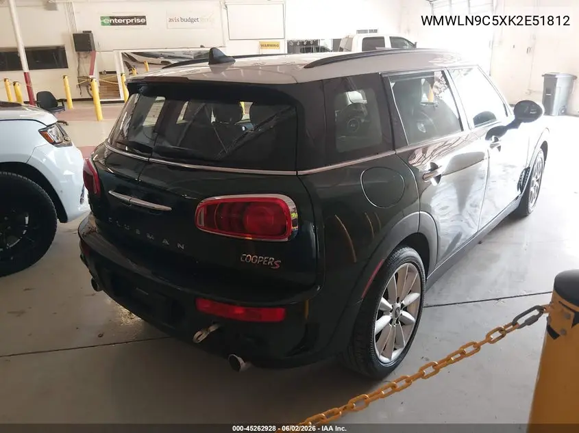 2019 Mini Clubman Cooper S VIN: WMWLN9C5XK2E51812 Lot: 45262928