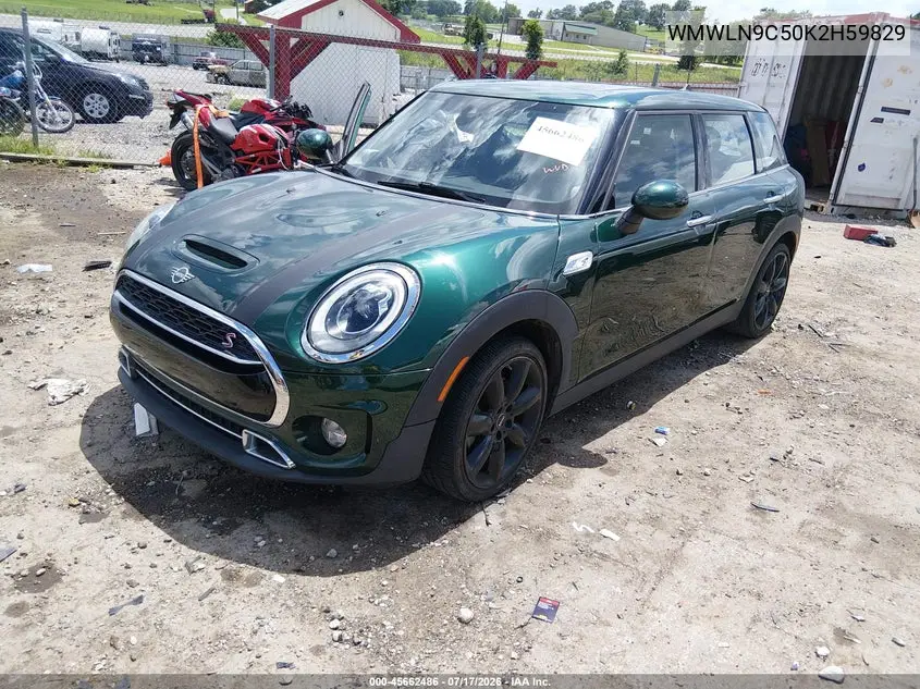 2019 Mini Clubman Cooper S VIN: WMWLN9C50K2H59829 Lot: 45662486