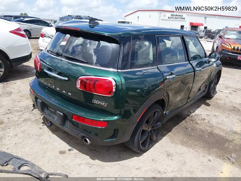 2019 Mini Clubman Cooper S VIN: WMWLN9C50K2H59829 Lot: 45662486