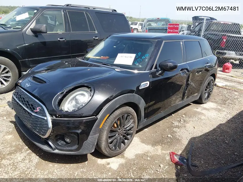 2020 Mini Clubman Cooper S VIN: WMWLV7C06L2M67481 Lot: 45506130