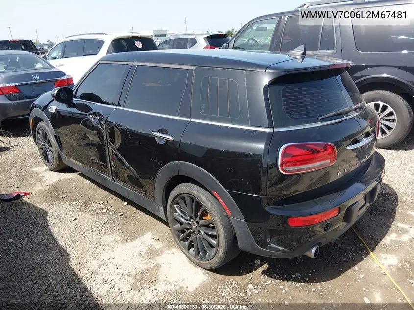 2020 Mini Clubman Cooper S VIN: WMWLV7C06L2M67481 Lot: 45506130