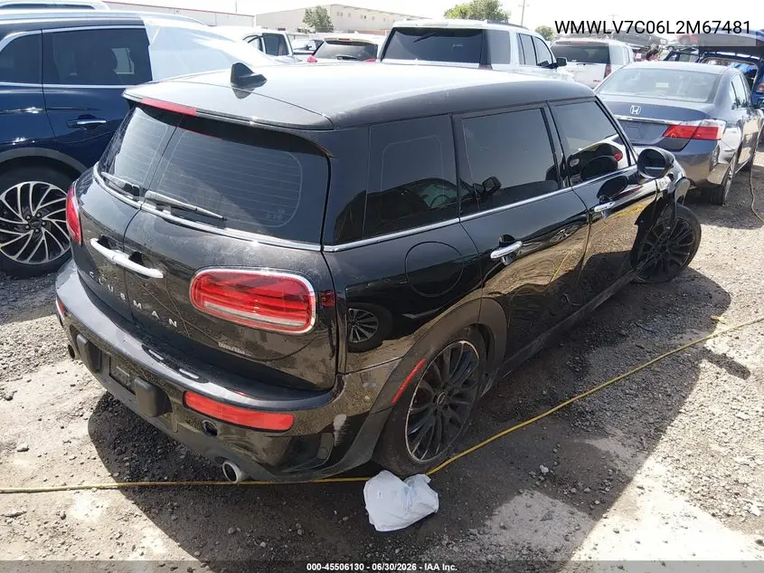 2020 Mini Clubman Cooper S VIN: WMWLV7C06L2M67481 Lot: 45506130