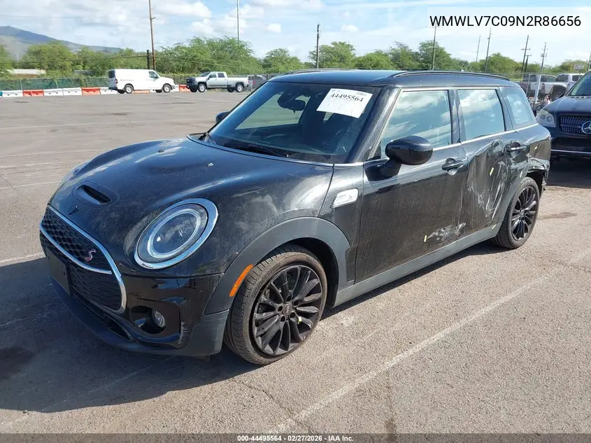 2022 Mini Clubman Cooper S VIN: WMWLV7C09N2R86656 Lot: 44495564