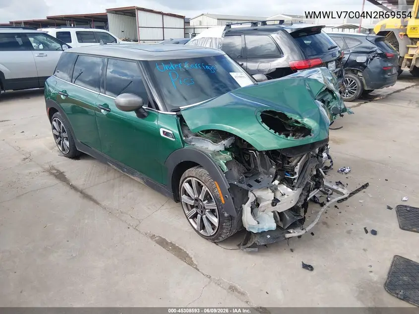 2022 Mini Clubman Cooper S VIN: WMWLV7C04N2R69554 Lot: 45308593