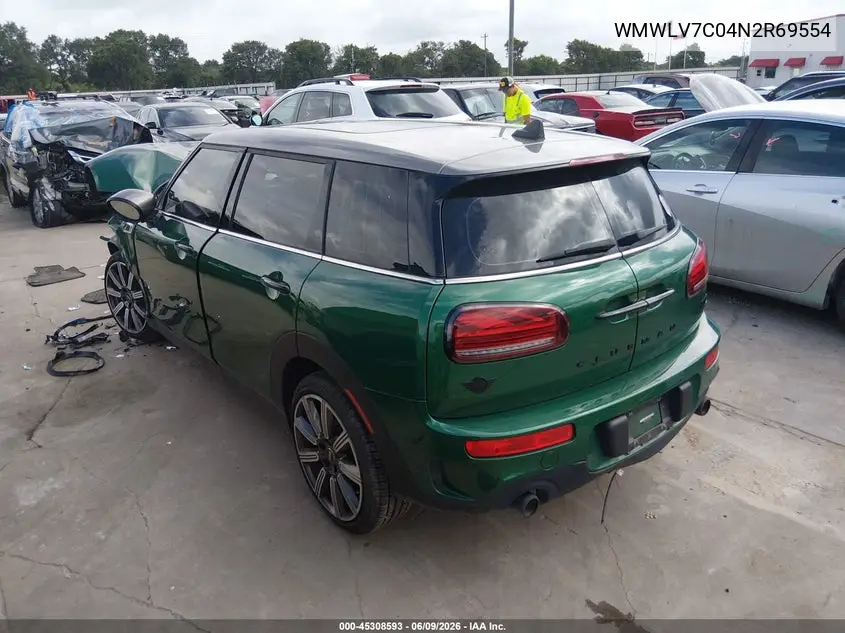 2022 Mini Clubman Cooper S VIN: WMWLV7C04N2R69554 Lot: 45308593