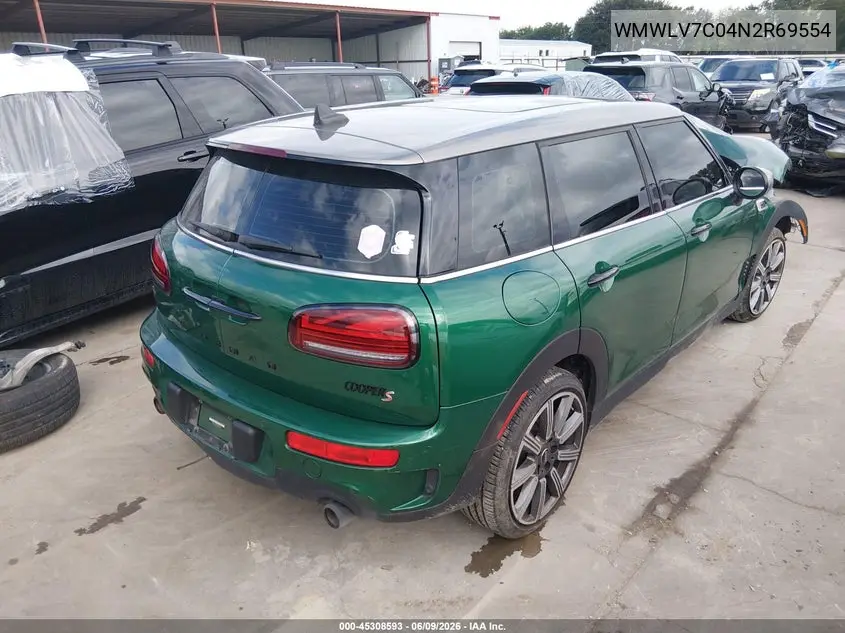 2022 Mini Clubman Cooper S VIN: WMWLV7C04N2R69554 Lot: 45308593
