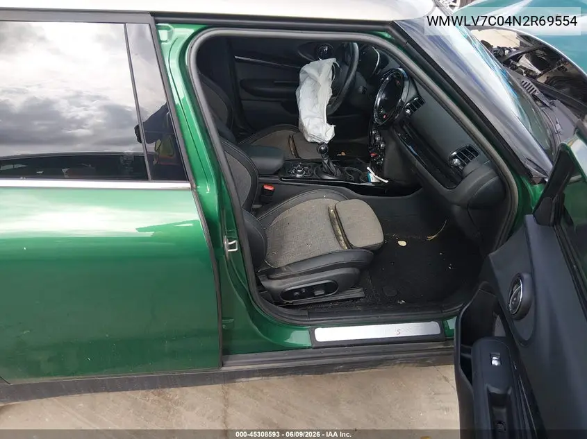 2022 Mini Clubman Cooper S VIN: WMWLV7C04N2R69554 Lot: 45308593