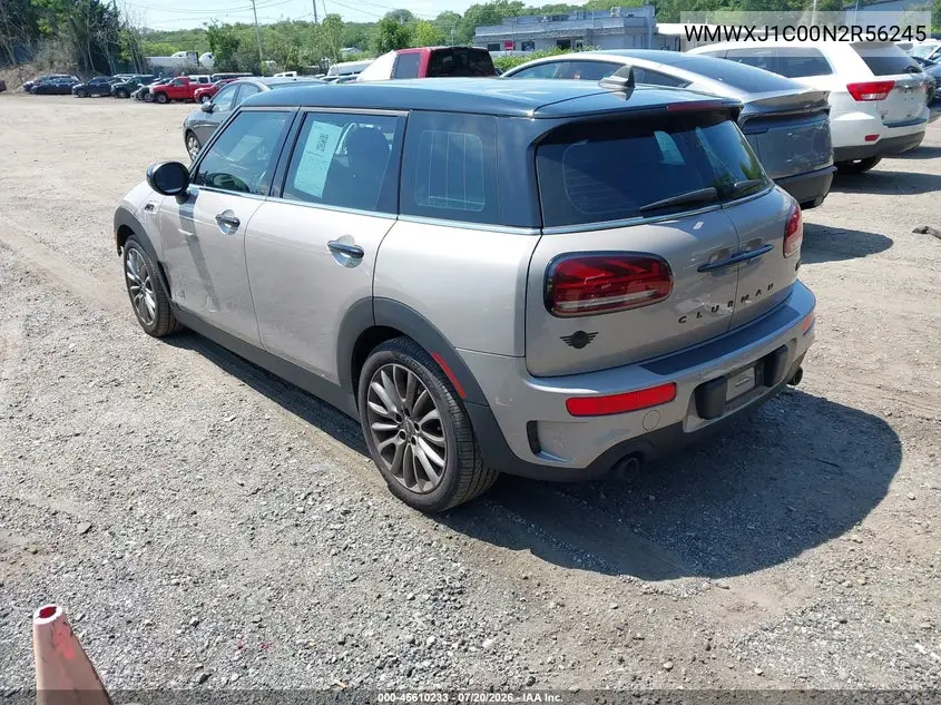 2022 Mini Clubman Cooper S VIN: WMWXJ1C00N2R56245 Lot: 45610233