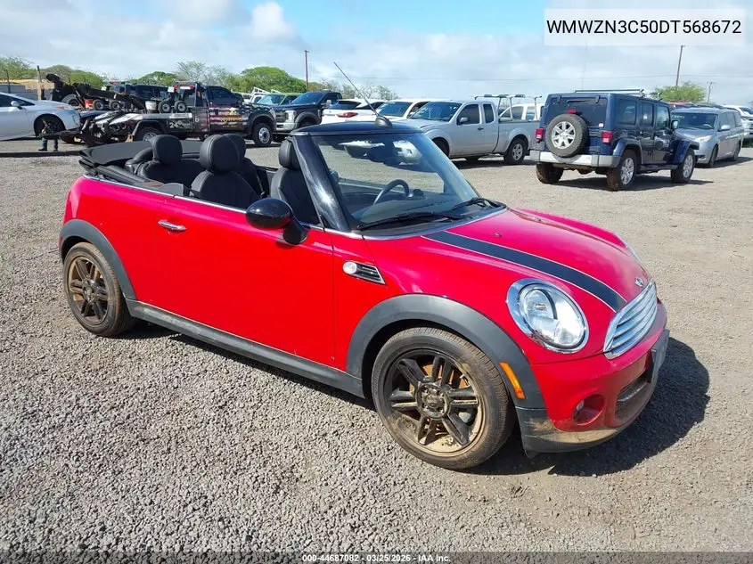 2013 Mini Convertible Cooper VIN: WMWZN3C50DT568672 Lot: 44687082