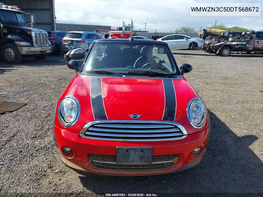2013 Mini Convertible Cooper VIN: WMWZN3C50DT568672 Lot: 44687082