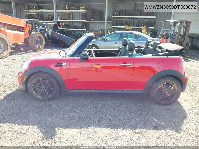 2013 Mini Convertible Cooper VIN: WMWZN3C50DT568672 Lot: 44687082