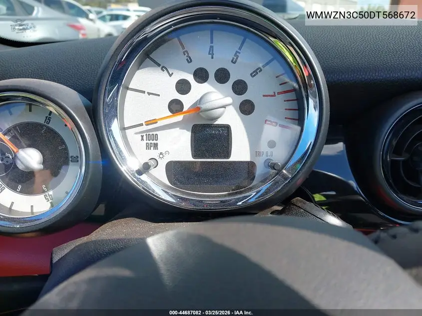 2013 Mini Convertible Cooper VIN: WMWZN3C50DT568672 Lot: 44687082
