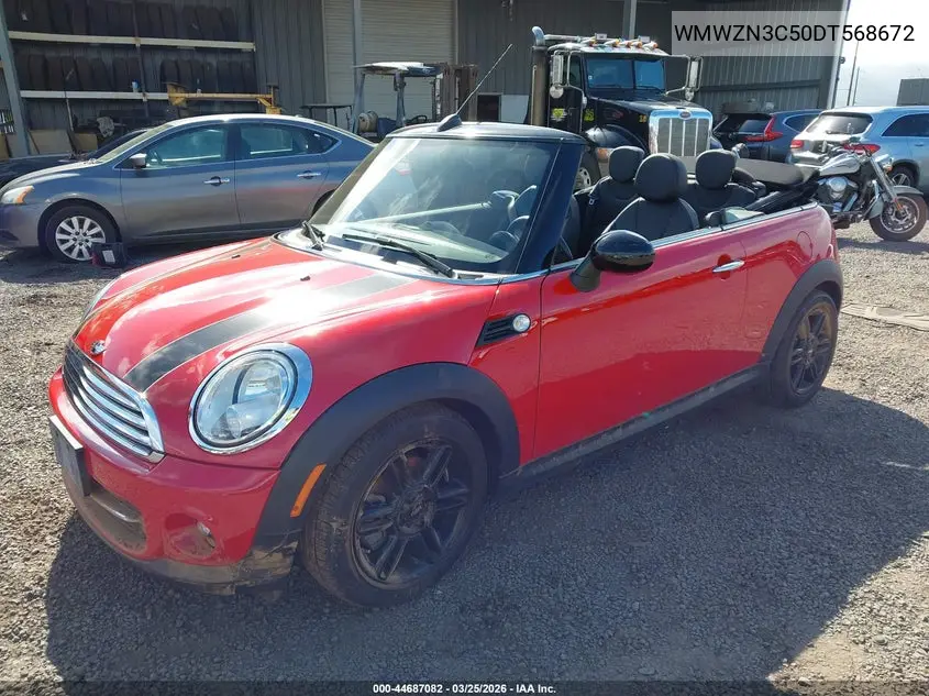 2013 Mini Convertible Cooper VIN: WMWZN3C50DT568672 Lot: 44687082
