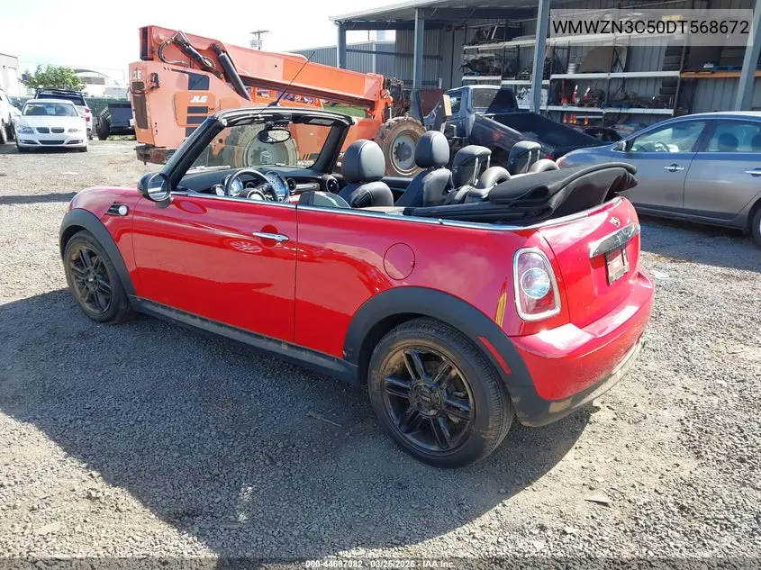 2013 Mini Convertible Cooper VIN: WMWZN3C50DT568672 Lot: 44687082