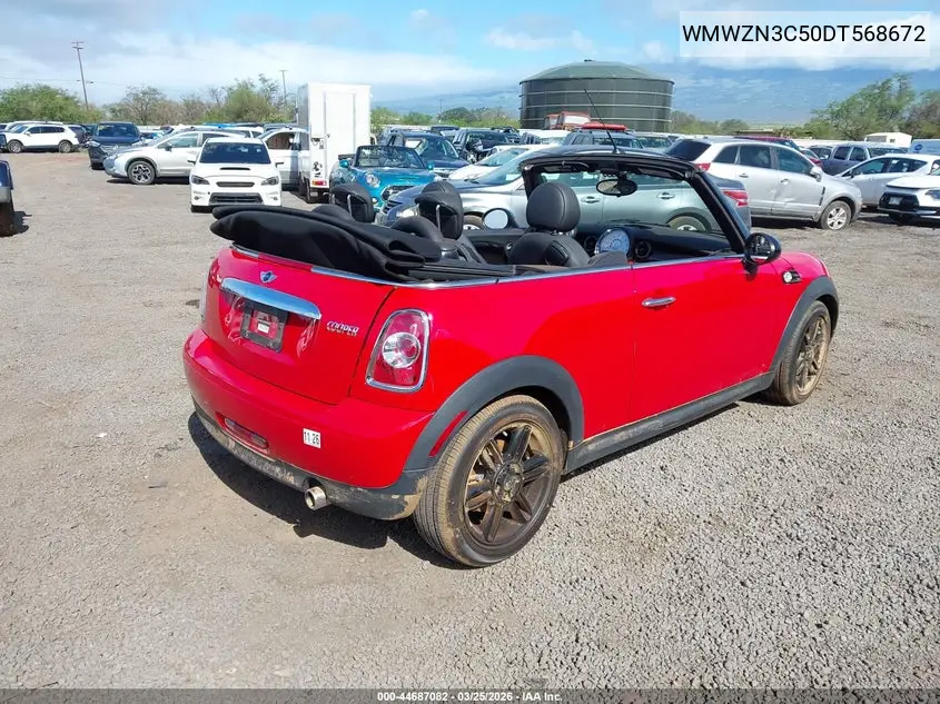 2013 Mini Convertible Cooper VIN: WMWZN3C50DT568672 Lot: 44687082