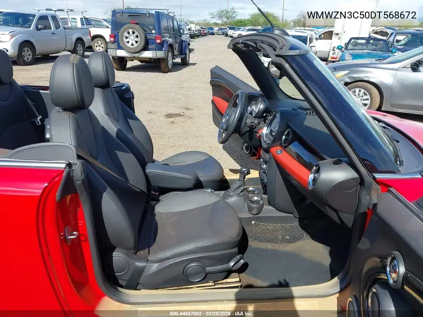 2013 Mini Convertible Cooper VIN: WMWZN3C50DT568672 Lot: 44687082
