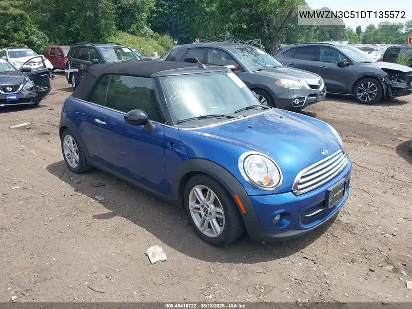 2013 Mini Convertible Cooper VIN: WMWZN3C51DT135572 Lot: 45416722