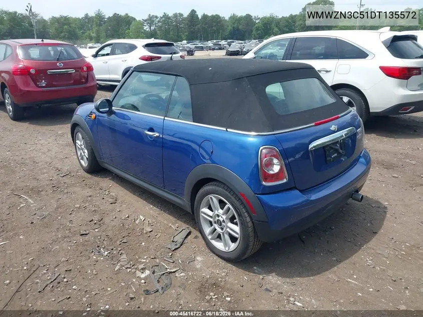 2013 Mini Convertible Cooper VIN: WMWZN3C51DT135572 Lot: 45416722