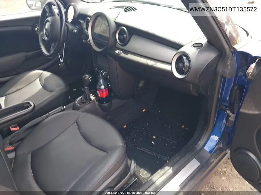 2013 Mini Convertible Cooper VIN: WMWZN3C51DT135572 Lot: 45416722