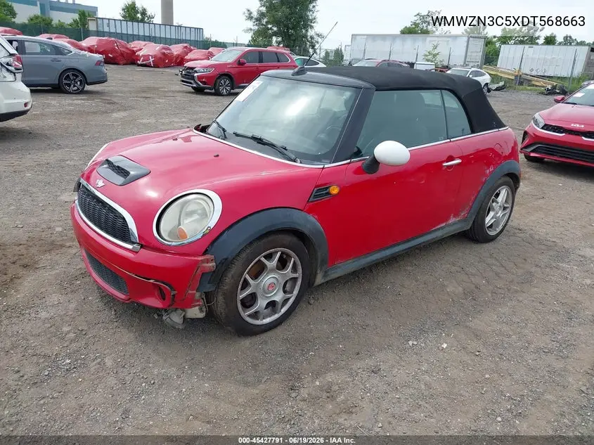 2013 Mini Convertible Cooper VIN: WMWZN3C5XDT568663 Lot: 45427791