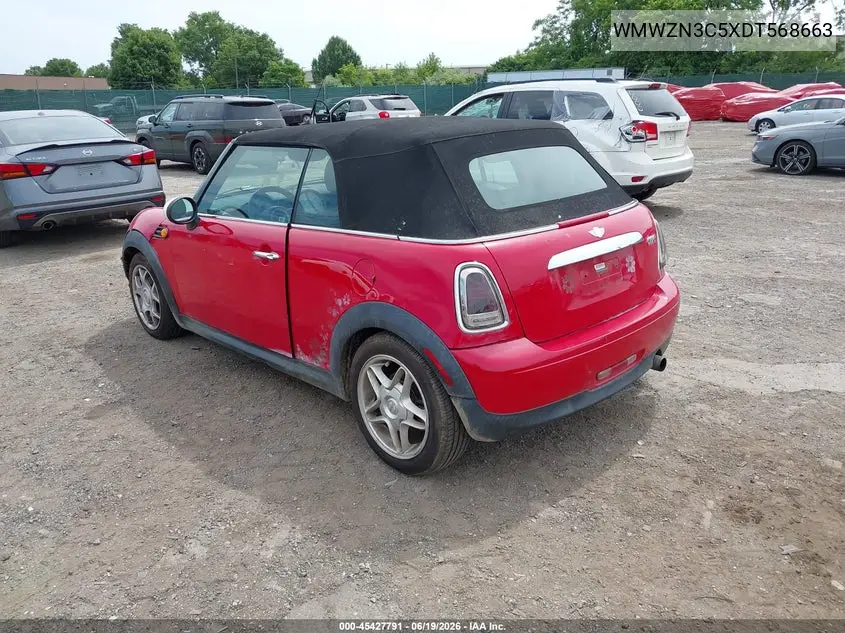 2013 Mini Convertible Cooper VIN: WMWZN3C5XDT568663 Lot: 45427791