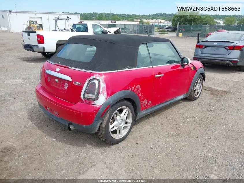 2013 Mini Convertible Cooper VIN: WMWZN3C5XDT568663 Lot: 45427791