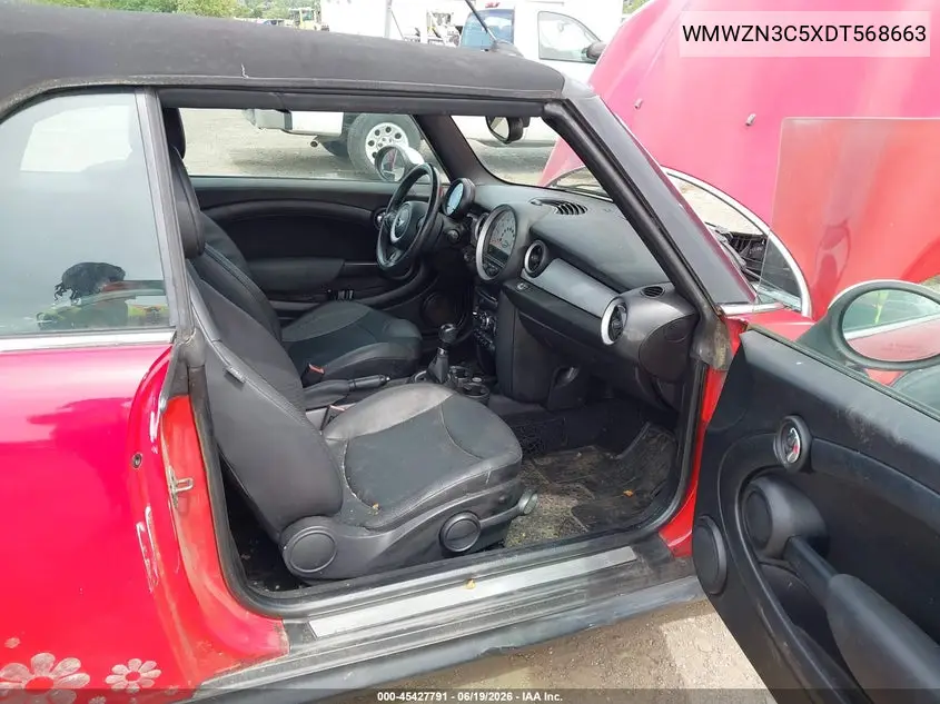 2013 Mini Convertible Cooper VIN: WMWZN3C5XDT568663 Lot: 45427791