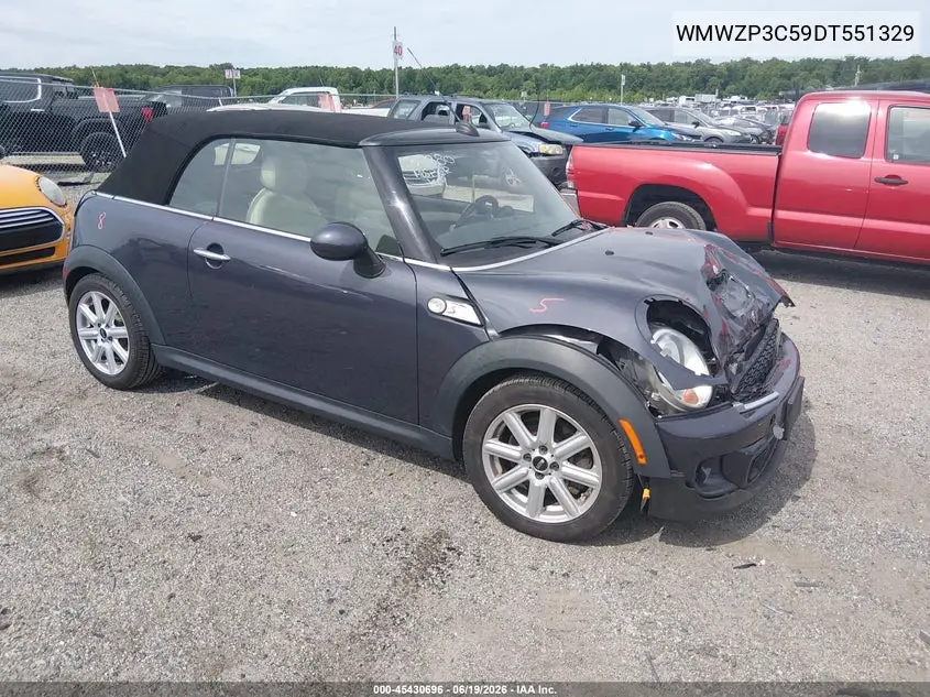 2013 Mini Convertible Cooper S VIN: WMWZP3C59DT551329 Lot: 45430696