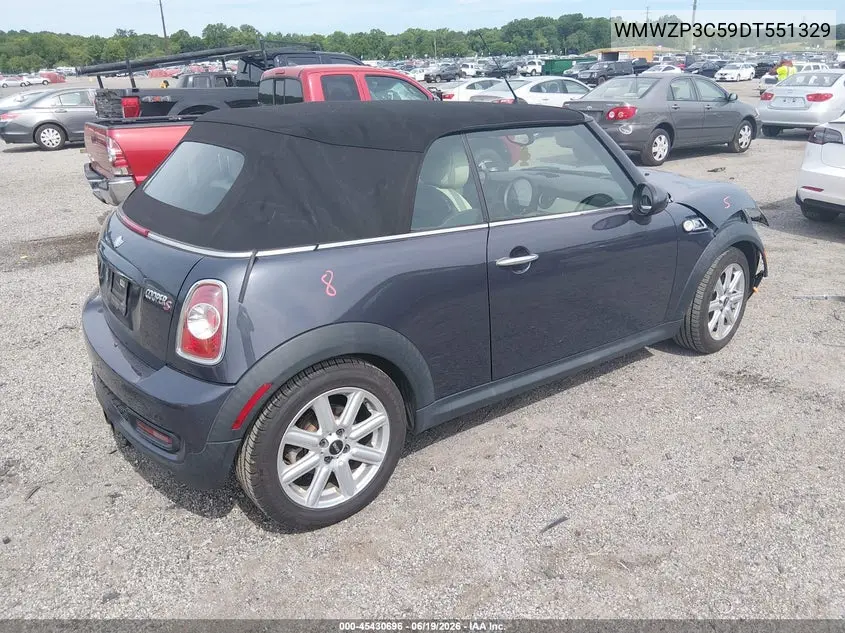 2013 Mini Convertible Cooper S VIN: WMWZP3C59DT551329 Lot: 45430696