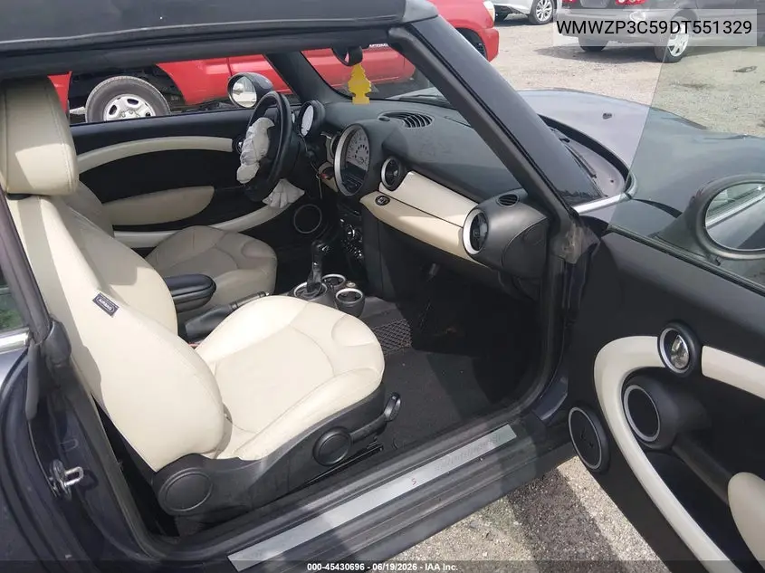 2013 Mini Convertible Cooper S VIN: WMWZP3C59DT551329 Lot: 45430696