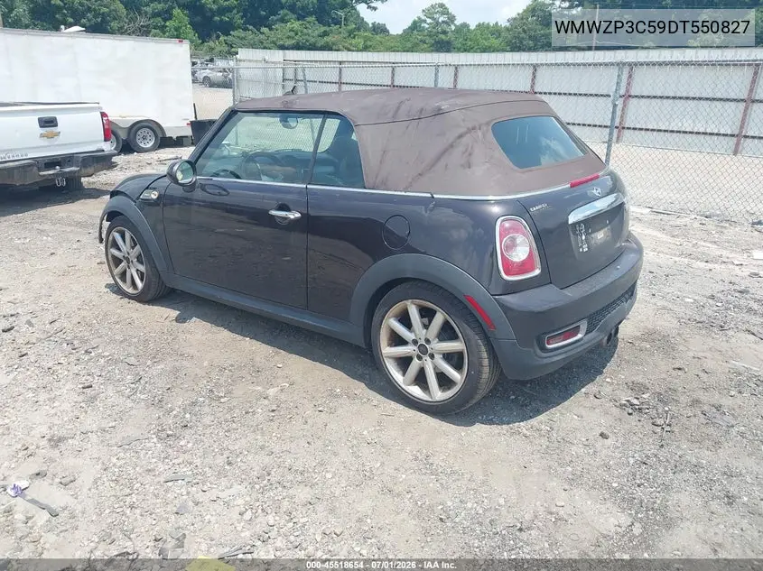 2013 Mini Convertible Cooper S VIN: WMWZP3C59DT550827 Lot: 45518654